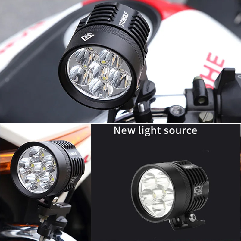 Double Colors LED Strobe Motor - Universal Motorcycle Led Headlight Projector 评论和价格