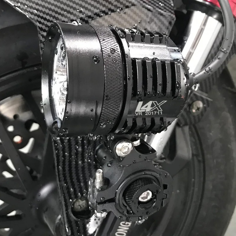 Double Colors LED Strobe Motor - Universal Motorcycle Led Headlight Projector 评论和价格