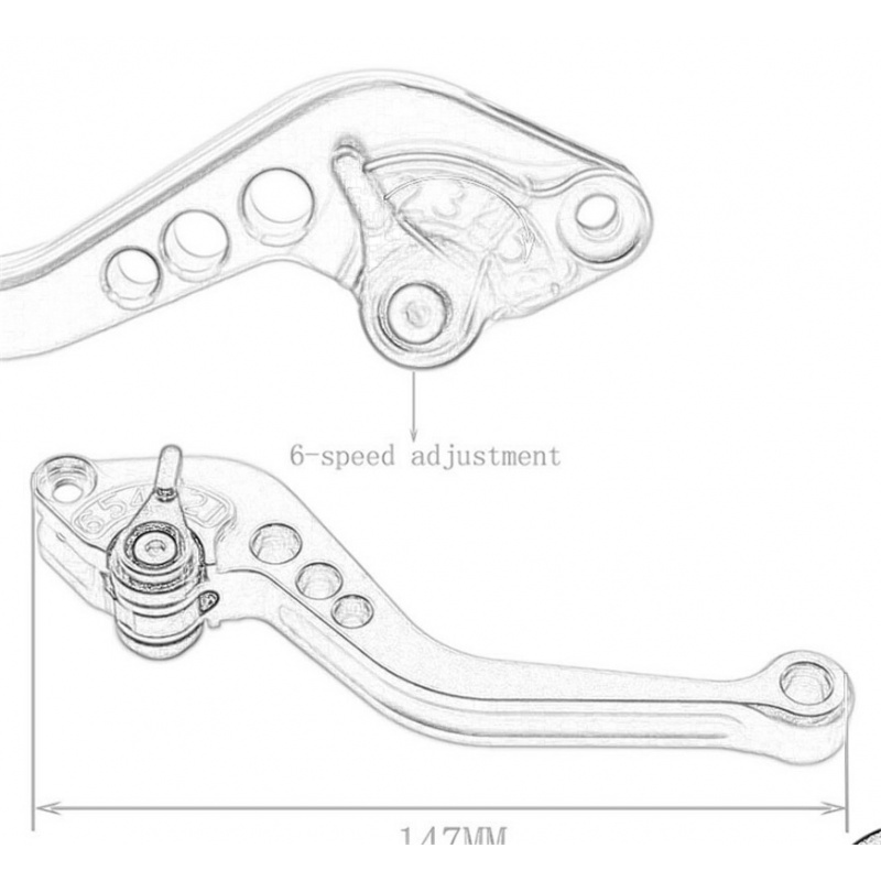 For YAMAHA FZ07 FZ09 MT09 Trac - Cnc Aluminum Adjustable Brake Clutch Levers 评论和价格