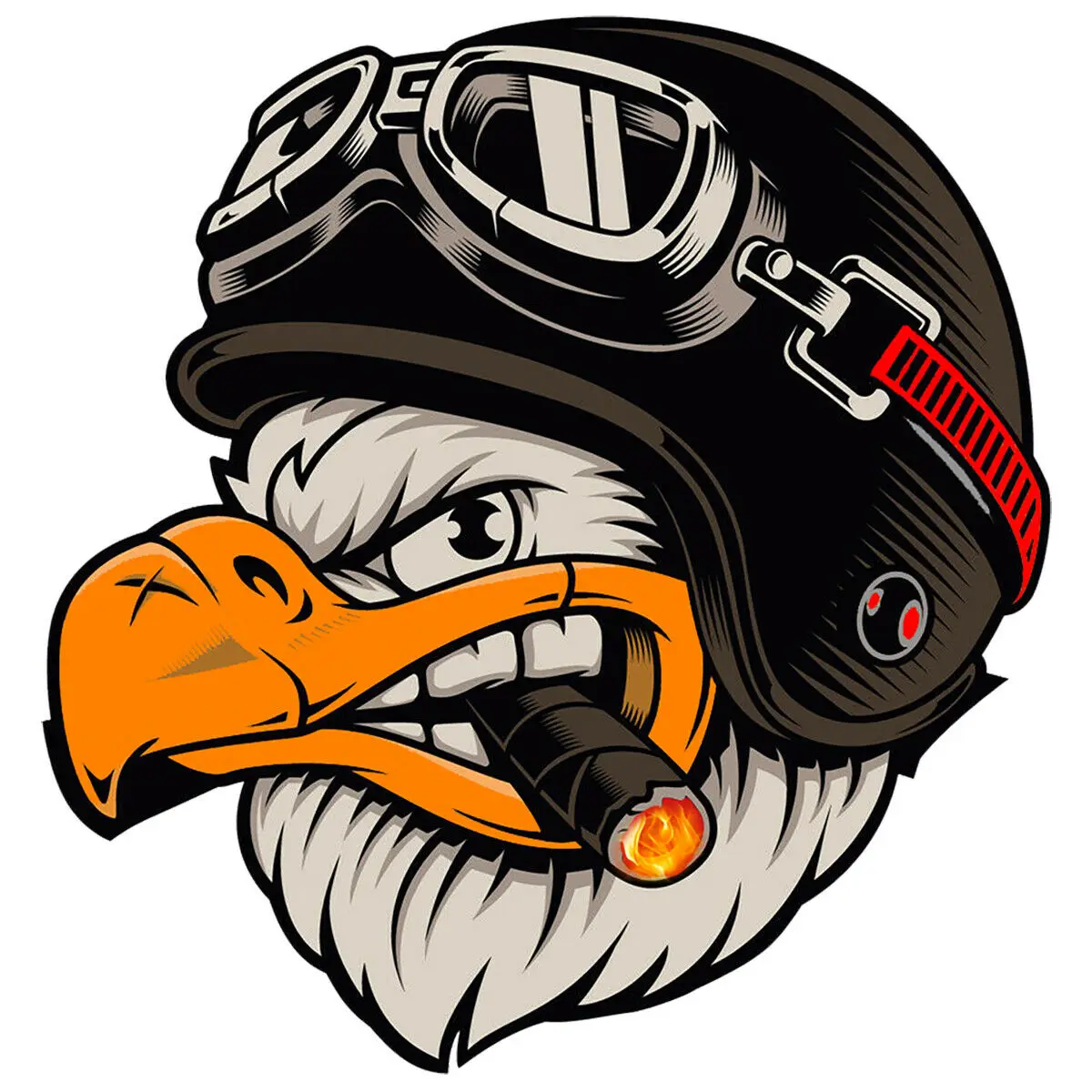 Car Sticker Personality Eagle  - Motorcycle Helmets 评论和价格