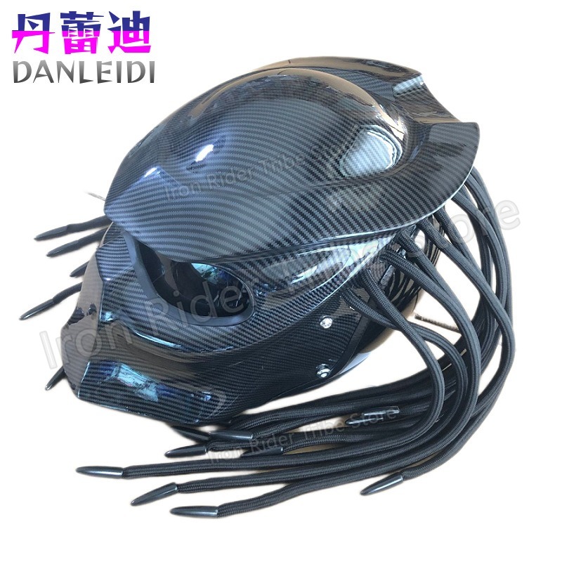 HOT Racing Predator Carbon Fib - Custom Predator Motorcycle Helmet 评论和价格