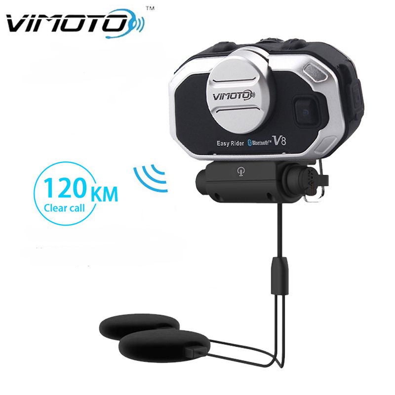 Vimoto V8 Motorcycle Helmet He - Universal Motorcycle Helmet Intercom Headset 评论和价格